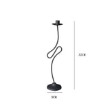 Home Decoration Irregular Candlestick Ornament Iron Candle Stand Creative Romantic Atmosphere Black Candlestick Decoration