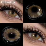 New Contact Lenses Natural Brown Eye Makeup Contacts Grey Color Lens Korean Softlens Yearly Cosmetics for Women