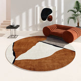 Irregular Carpets for Living Room Home Washable Non-slip Mat Modern Minimalist Bedroom Decor Round Carpet Thicken Lounge Rug