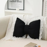 Simple Sofa Pillow Living Room Headboard Cushion Cute Bow Backrest Lace Edge Comfortable and Breathable Pillow Support Pillows