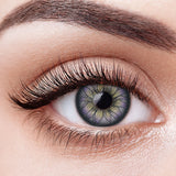 New 1 Pair Colored Contact Lenses for Eyes Blue Graduated Fashion Blue Eyes Lenses Yearly Urban Gray  Brown Yearly