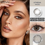 Colored Contacts Lenses Brown Natural Lenses Gray Colored Pupils Natural Look Green Contacts Lens Cosmetic Beauty Big Eyes