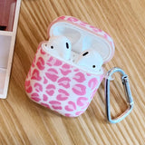 Simple and cute Pink leopard print Suitable For AirPods 3 2 1 Pro2 Pro Film Soft Case Headphone Cover Protective Cover