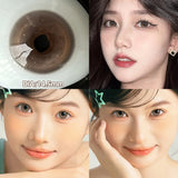 1 Pair(2pcs) Brown Beauty Colored Contact Lenses for Eyes Purple Halloween Lens Big Eye Lens Natural Look Gray Blue Lens