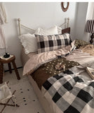 Parisian Mixed Sle 4-Piece Bedding Set Vintage Pure Cotton Combed Cotton Bedding Kit Bed Canopy Design Skin-Friendly