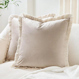 45x45CM Chenille Fresh Throw Pillow Cover Soft Comfortable Stamping Waist Cushion Cover Decor Home Decorative Pillowcase