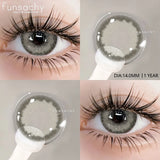 1 pair Colorcon Contact Lenses for Eyes Black Lenses Beautiful Cosmetic Pupil Blue Lenses Big Eyes Contacts Lens Yearly
