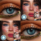 Colored Pupils 1Pair Contact Lenses for Eyes Brown Eye Lenses Green Contact Lenses Fashion Gray Makeup Lenses 1Year