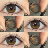 2pcs/Pair Contact Lenses Fast Shipping Big Black Lenses for Eyes Beauty Pupils Comestic Eye Color Lens 14.5mm/14.2mm