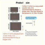 Coffee Machine Absorb Water Pad Tabletop Tableware Drying Mat Diatom Mud Kitchen Anti Slip Countertop Mat Tableware Drain Pad