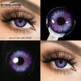 1pair/2pcs Colored Contact Lenses for Eyes Pink Contacts Purple Lens Cosplay Contact Lenses Blue Fashion Red Soft Lenses