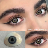 2pcs Blue Green Contact Lenses Yearly New Colored Lens Brown Natural Cosmetic Gray Big Eyes Student Beauty Pupil