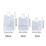 5PCs empty travel squeeze bags, Lotion dispenser bag, refillable shampoo, toiletries, conditioner, liquid cosmetic storage bags