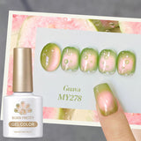 10ml Summer Fruit Colored Gel Nail Polish Guava Grape Purple Honey Trap Cat Magnetic Varnish Soak Off UV Nail Salon