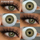 1 Pair Natural Color Contact Lenses for Eyes Brown Lenses Colorcon Korean Lens Yearly Beautiful Grey Eyes Big Black Len