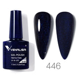 Nail Gel Polish 7.5ml HEMA/TPO FREE Red Sparkle Sequin Gel Nails Beautiful Semi Permanent Soak Off UV LED Gel Polish
