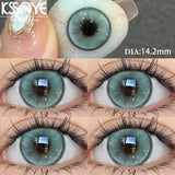 1 Pair Green Contact Lenses  Natural High Quality Blue Contacts Lens Korean Lenses Yearly Green