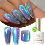 10ml Pink Gold Water Light Cat Magnetic Gel Polish HEMA TPO FREE Aurora Glitter Crystal Soak Off UV Varnish Manicure