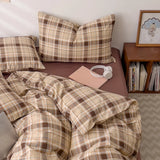 Bed Linen 100% Cotton Duvet Cover Stripe Queen Size 40s Quilt Cover Pillowcase Bedding covers Home Textile Nordic Foundation