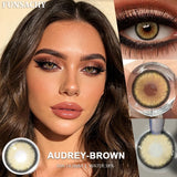 1 Pair Natural Gray Lenses Color Contact Lenses Doll Black Big Eye Contacts Makeup Cosmetics Yearly Use Blue Color Lens