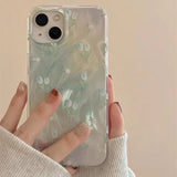 Spring Sweet Blue Tulip Flower Gradient Phone Case For iPhone 15 11 13 14 12 16 Pro Max Girl Tulip Shockproof Cover