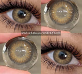 Natural Colored Contact Lens Brown Eyes Makeup Lenses Blue Color Lens Green Eyes Contacts Gray Beautiful Pupil Yearly