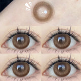 Colored Contact Lenses for Eyes Brown High Quality Lense with Degree Natural Beauty Eye Contacts Lenses Yearly 1 Pair