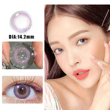 1Pair Contact Lenses for Eye Butterfly Blue Colored Lenses Purple Eye Degree Prescription -0.00 to -8.00  Beauty Pupils