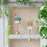 Ikeehome  2pcs Cute Cottage Wind Chimes Door Handle Wind Chime Creative Decorations Room Decoration Outdoor Gardens Home Decoration