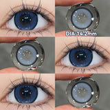 1 Pair Myopia Prescription Colored Contact Lenses Fashion Lens Beauty Pupils Blue Eye Color Lenses Purple Eye Lenses