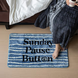 Chic Tufting Letters Dog Bathroom Mat Cartoon Bathmat Rug Carpet Entrance Doormat Floor Anti Slip Foot Pad Aesthetic Home Decor