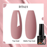 7ml Rubber Base Nail Gel Polish Nude Milky White DIY Nail Art Soak Off Gel Polish Semi Permanent Painting UV Vernis