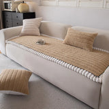 Autumn Winter New Sofa Mat Thick Plush Anti Slip Sofa Cover One Piece Pet-friendly Leather Sofa Universal Couch Cushion