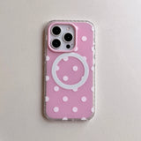 INS Korea Point Phone Case For Iphone 16ProMax 15Pro 13 14 15 16 Pro Max 15Pro 15ProMax Cover Fundas