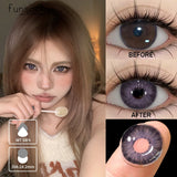1pair Colorcon Contact Lenses for Eyes Fashion Gray Color Lenses Blue Lens Eye Contacts Beauty Pupils Yearly Cosmetics