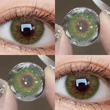 1pair Blue Green Gray Brown Color Contact Lenses Iris Circle Lens 14mm