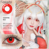 1pair Halloween Contact Lenses for Eyes Anime Cosplay Colored Lenses Beauty Pupils Black Lenses Red Lens