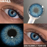 1 Pair Colored Contact Lenses Yearly Use Natural Look Brown Eye Lenses Gray Contact Blue Lenses Green Eye Lenses