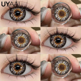 Color Contact Lenses Lenses Brown Pupils Color Contact Lenses for Eyes Green Lens 1 Pair/2pcs Pupils Cosmetic Lens