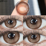 Diopter y2k Lenses Color Contact Lenses for Eyes with Degree Korean Fashion Lenses Blue Eye Lens Brown Natural  Eyepieces