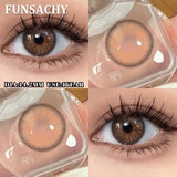1 Pair  Contact Lenses for Eyes Color Eye Contacts Brown Gray Lens Beautiful Pupils for Makeup Yearly Use