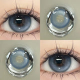 2PCS New Blue Colored Contact Lenses Gray Change the Color the High Quality Beauty Pupil Makeup Eyes Lens