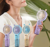 Portable Handheld Fan Mini Humidifier Fan USB Rechargeable Personal Mist Small Fans Mini Portable Charging Hand Water Spray Fan