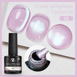 7.5ml Golden Gradient Cat Eye Nail Polish Gel Phototherapeutic Gel Soak Off Nail Magnetic Gel Polish Nail Art DlY