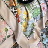 Floral Print 600TC Egyptian Cotton Bedding Queen King Comforter Cover Soft Duvet Cover Set Flat Bed Sheet Pillowcases