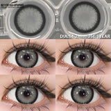 1pair Blue Contact Lenses For Eyes Korean Cute Lens Eye Makeup Pupil Brown Softlenses Women‘s color contact lenses