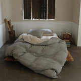 Linen Cotton Simple Stripes Jacquard Nordic Style Bedding Set Single Double Queen King Duvet Cover Flat Sheet Pillowcase