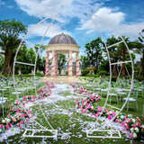 2Pcs Moon Arch Stand,2m/78.7in Height – Elegant Crescent Shaped Wedding Backdrop Frame, Multipurpose Double Bar Support Structure