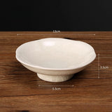 Chinese Style Tea Plate Delicate Cooking Tea in The Oven Afternoon Dim Sum Dried Fruit Plate Ceramic Fruit Plate