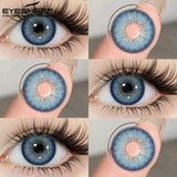 1pair Colored Contact Lenses for Big Eyes Blue Beauty Pupils Gray Eye Lenses Brown Eye Contacts fashion Green Lenses
